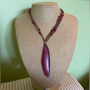 Elegant Pink Beaded Necklace